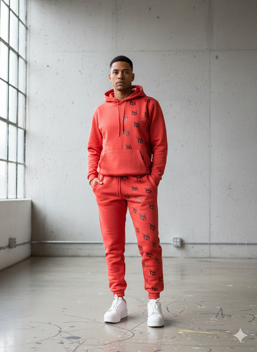 MLS joggingsæt Rød