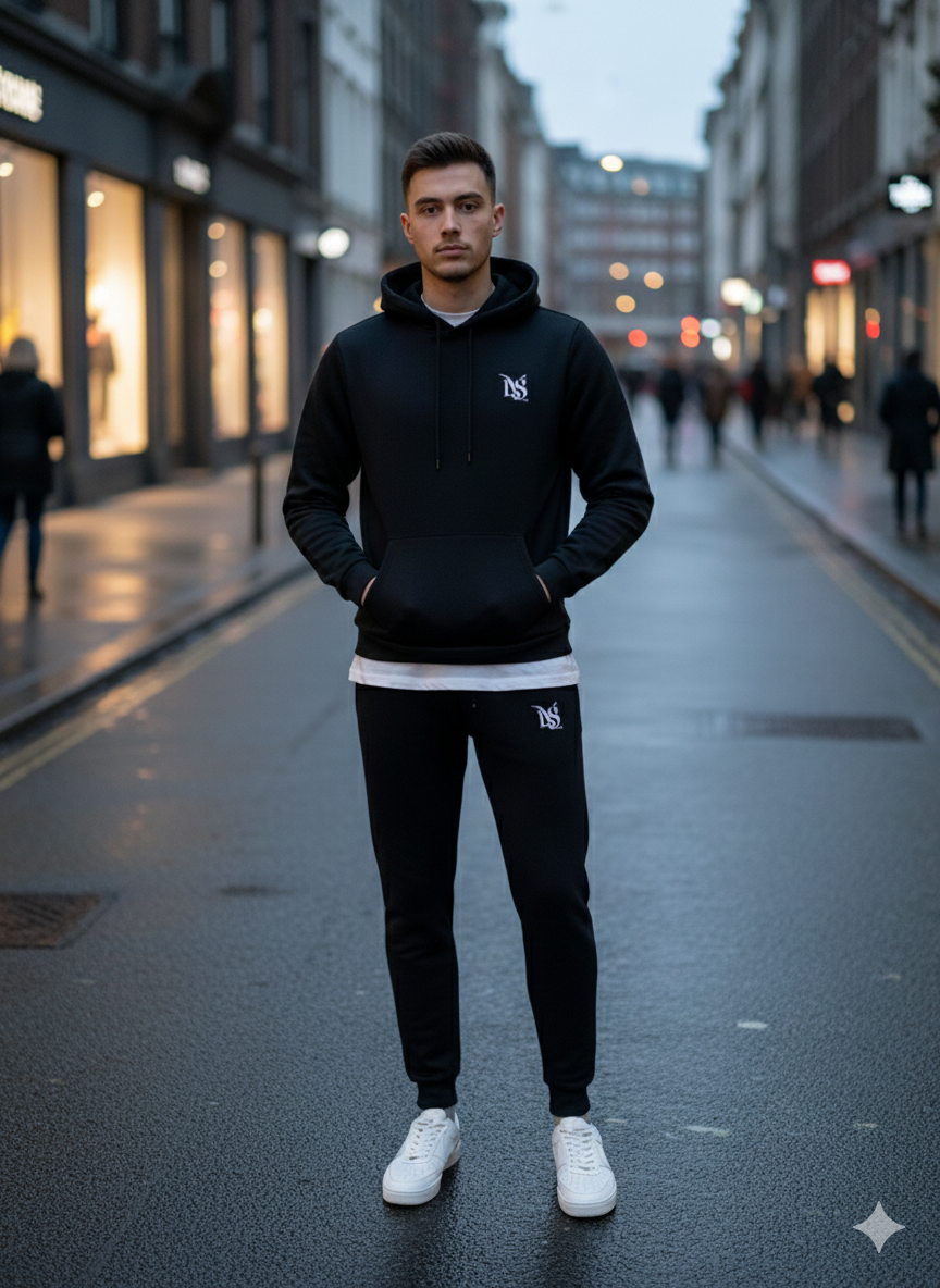 Joggingsæt MLS i sort