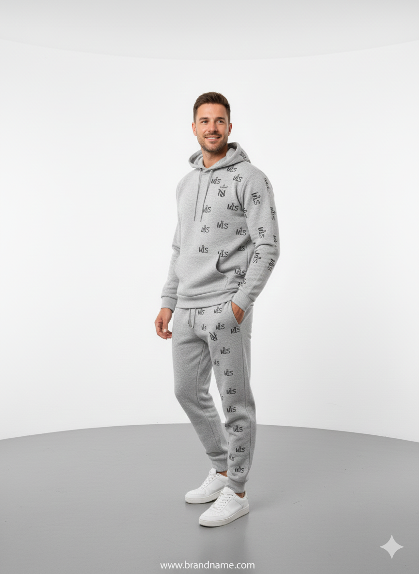 Joggingsæt MLS i lysgrå