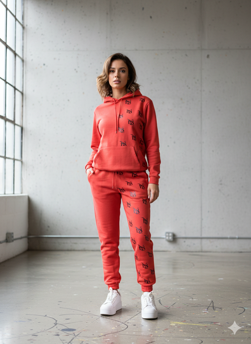 MLS joggingsæt Rød