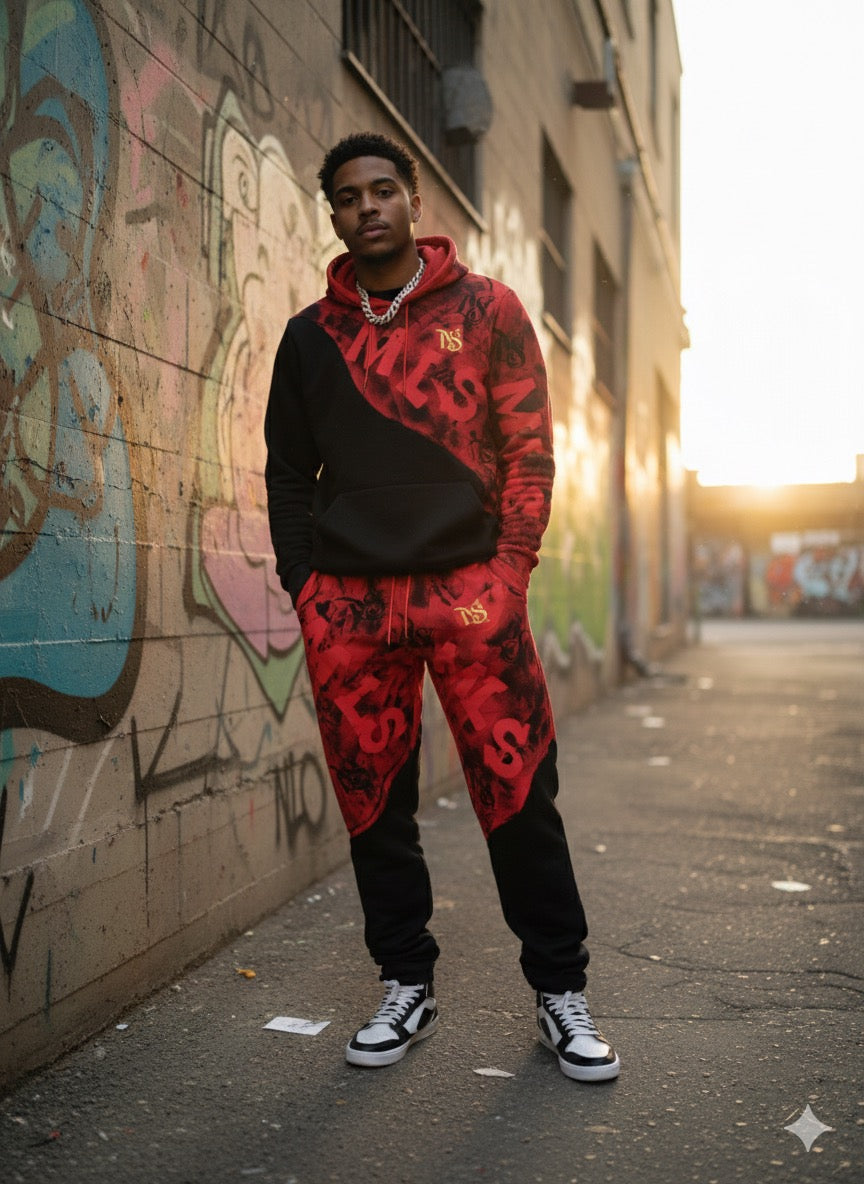 Joggingsæt MLS i Rød og sort